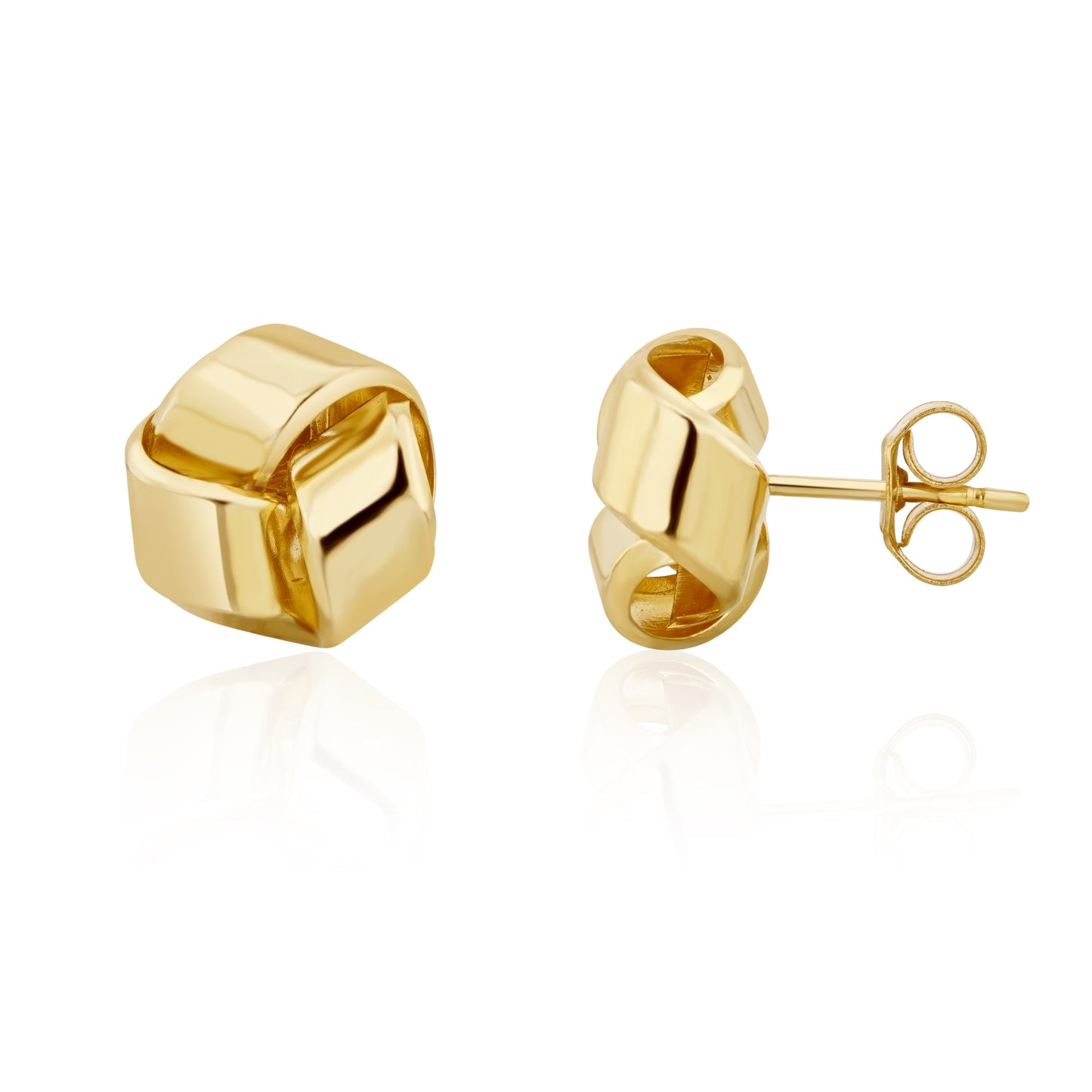 9ct Yellow Gold .Lge.Knot Earrings