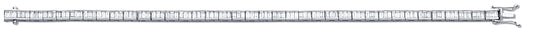 18ct White 5.00ct Baguette Cut Diamond Bracelet