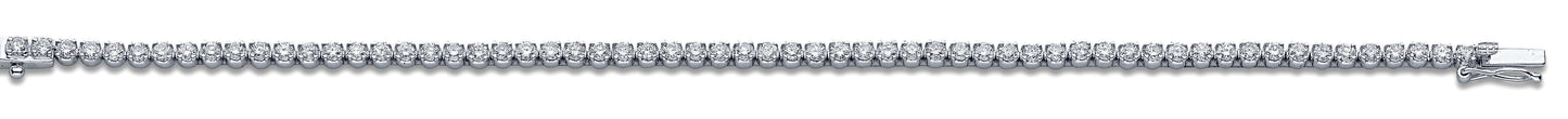 18ct White Gold 3.00ct Diamond Tennis Bracelet