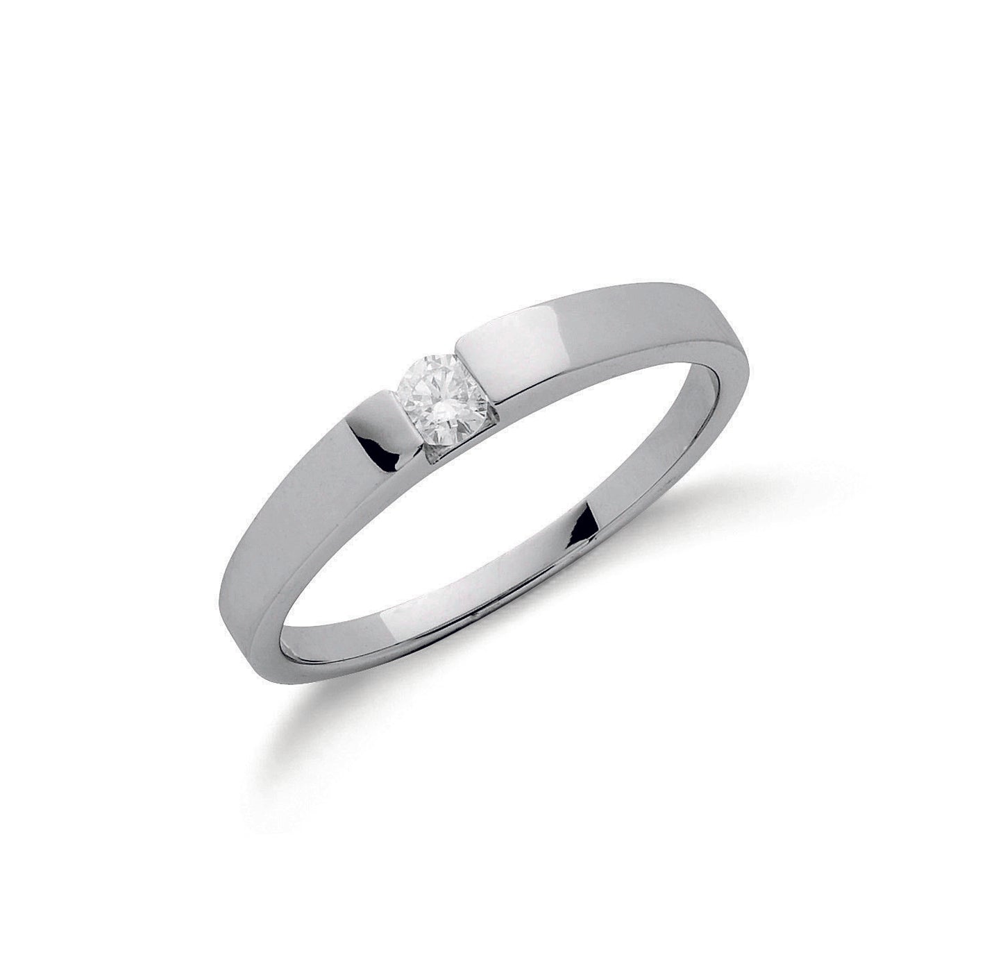 18ct White Gold 0.10ct Diamond Ring