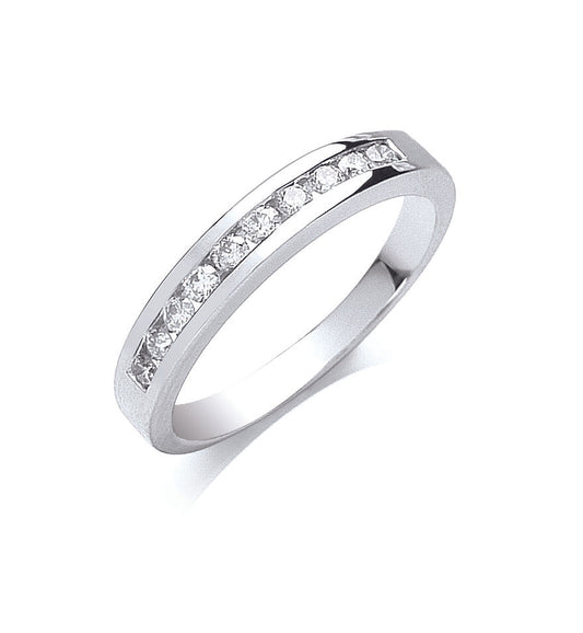 Platinum 0.25ct G/H-Vs Diamond Eternity Ring