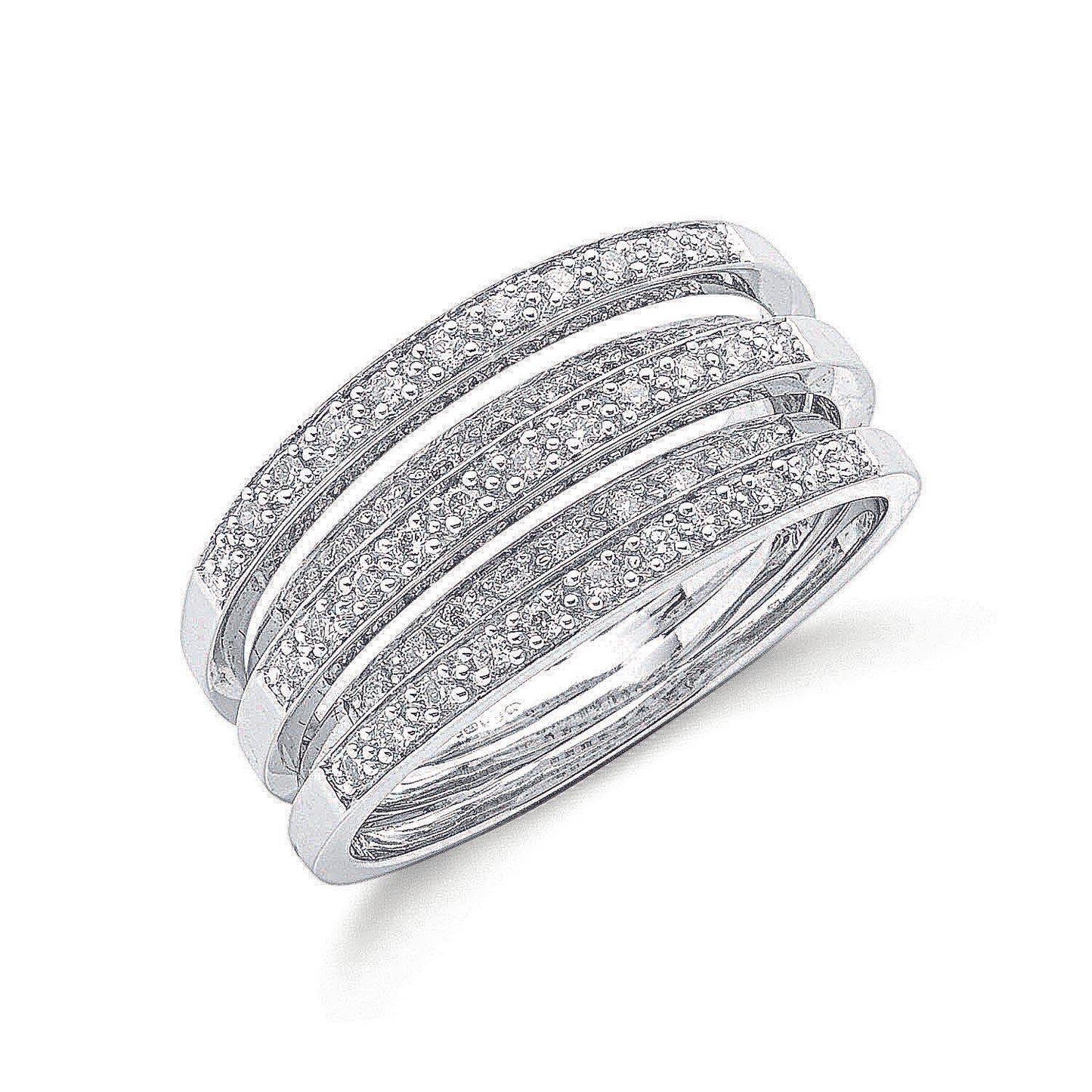 9ct White Gold 0.50ct Diamond Ring