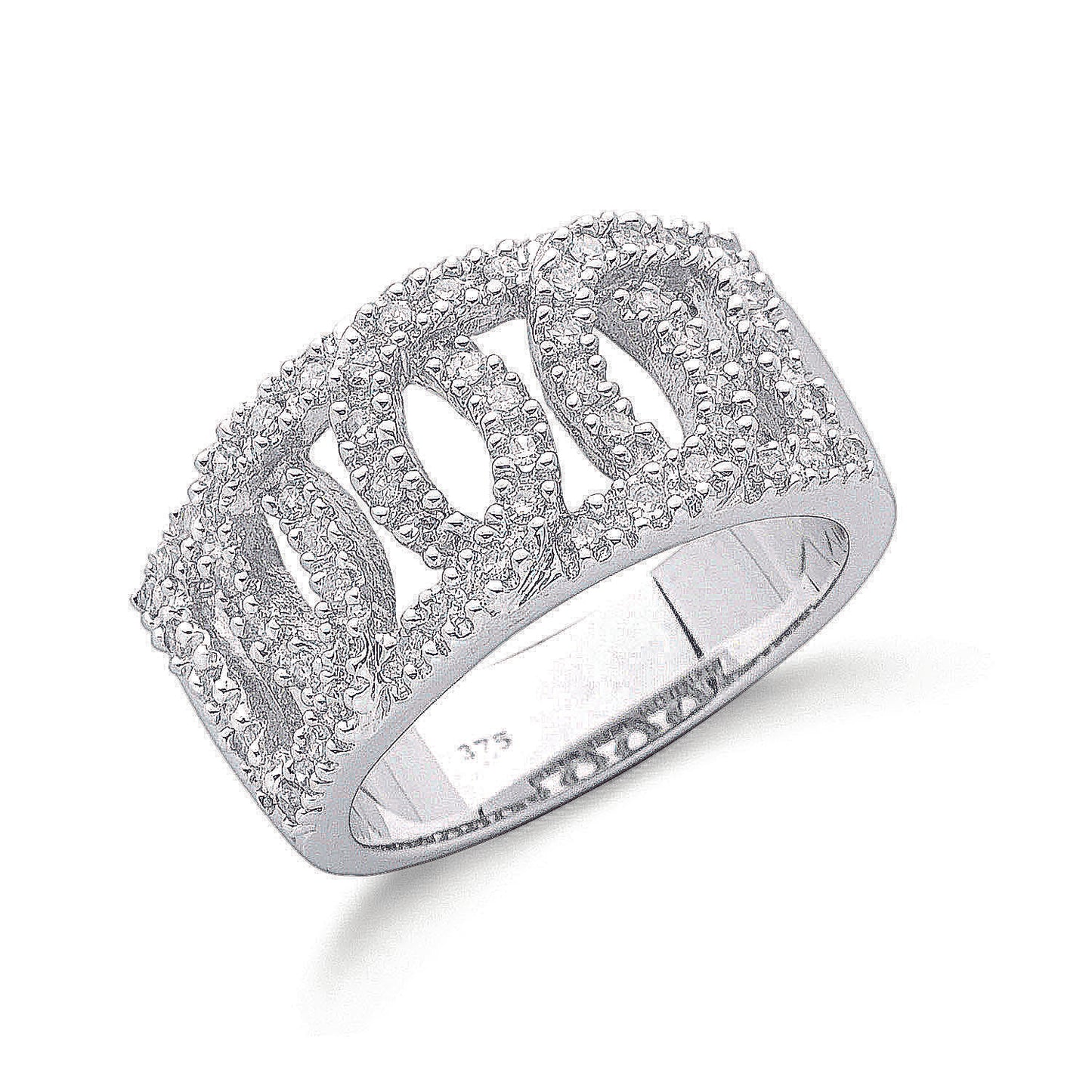 9ct White Gold 0.48ct Diamond Ring