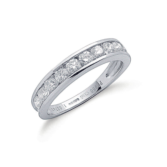 Platinum 1.00ct G/H-Vs Diamond Eternity Ring