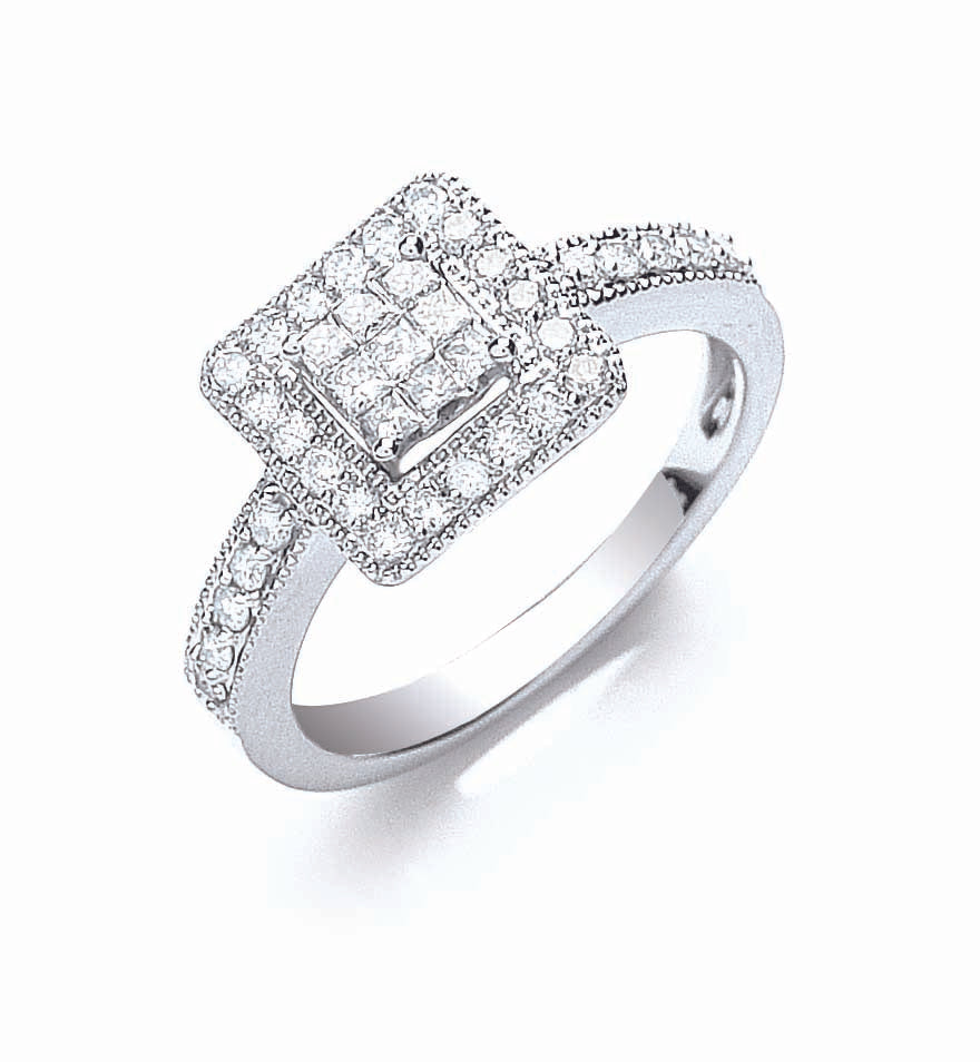 18ct White Gold 0.50ct Diamond Ring
