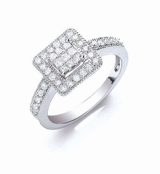 18ct White Gold 0.50ct Diamond Ring