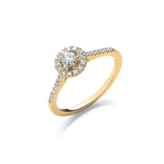 18ct Gold 0.37ct Fancy Engagement Ring