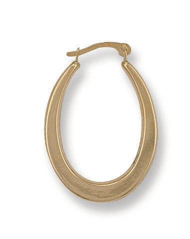 Gold Oval Creoles
