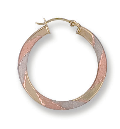 White Yellow & R/G Fancy Earring