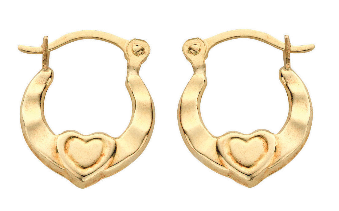 Gold Heart Creoles
