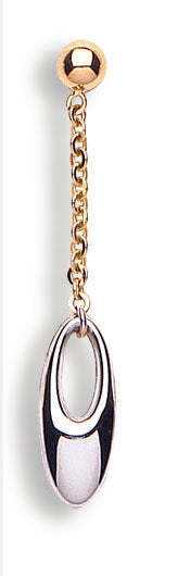 White & Gold Fancy Drop