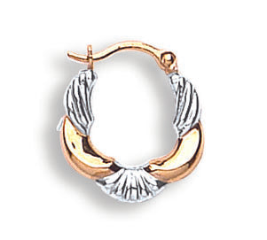 White & Gold Fancy Creoles