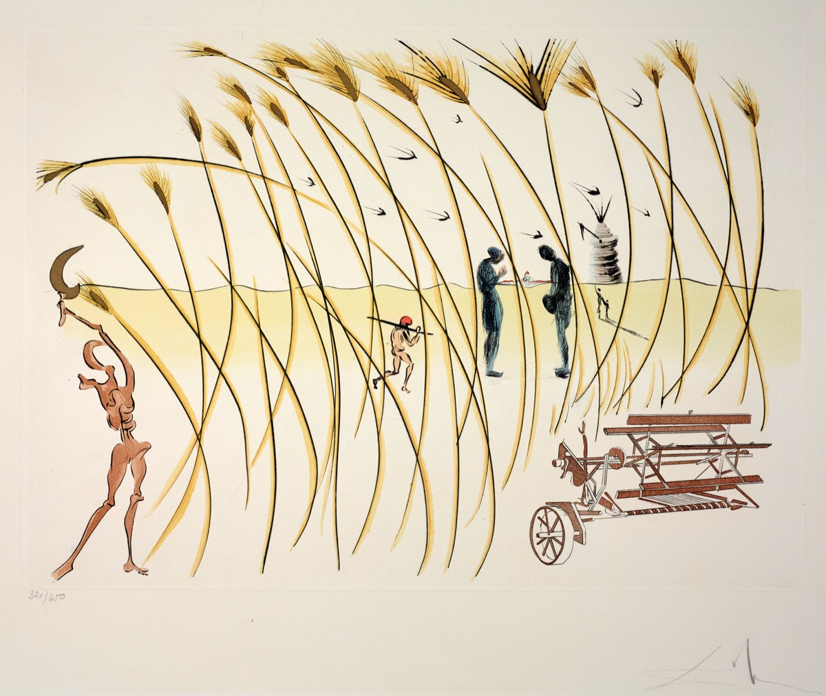 La Moissonneuse, From Hommage À Leonardo Da Vinci ,1975