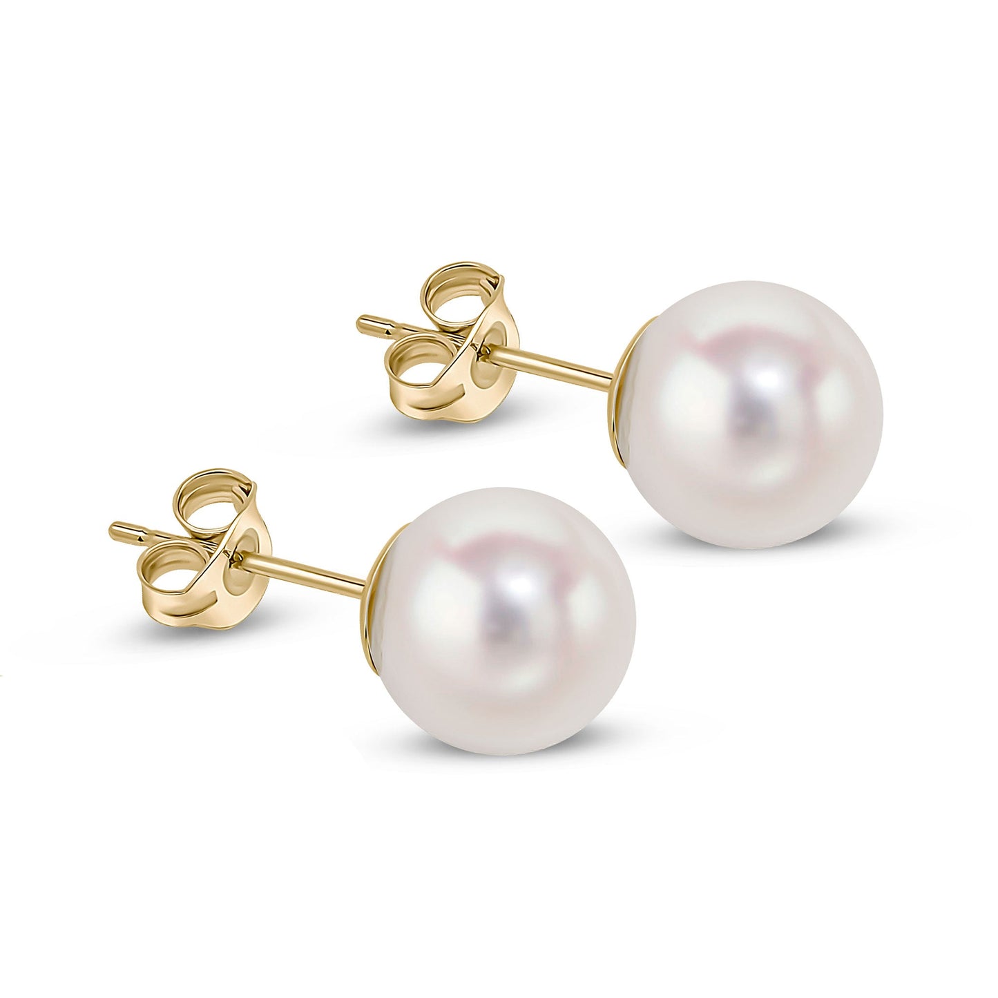 18ct 8-8.5mm Akoya Pearl Stud