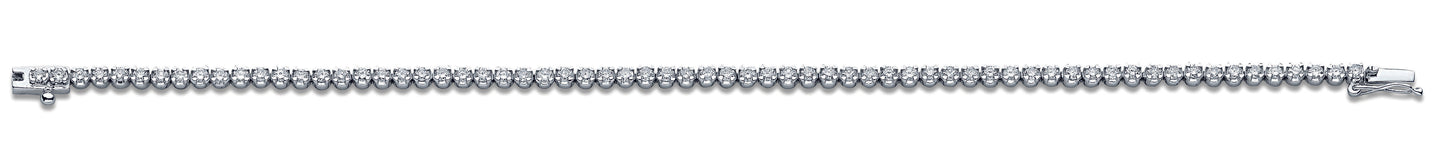 18ct White Gold 2.00ct Diamond Tennis Bracelet