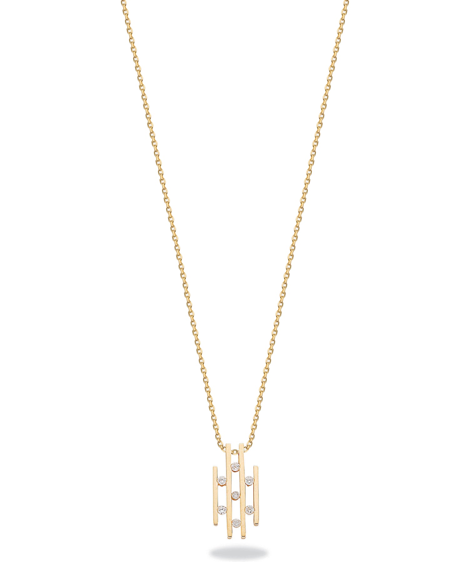 9ct Gold 0.23ct Diamond Drop Pendant with 18in/45cm Chain