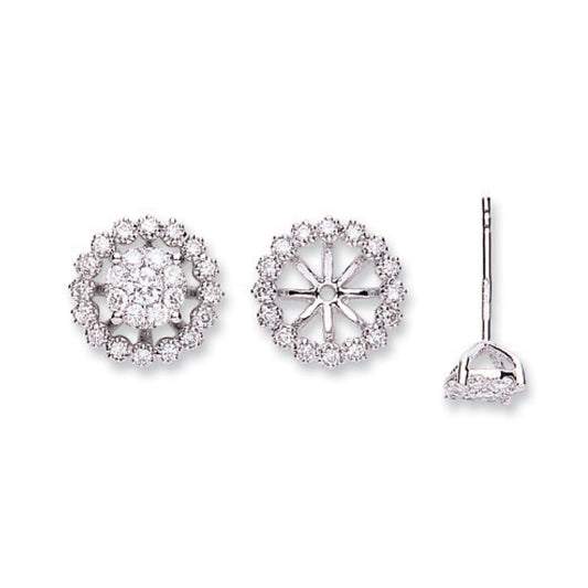 18ct White Gold 0.70ct Diamond Studs Earrings