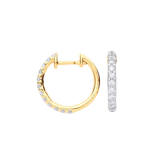 9ct Gold 0.52ct Diamond Earrings
