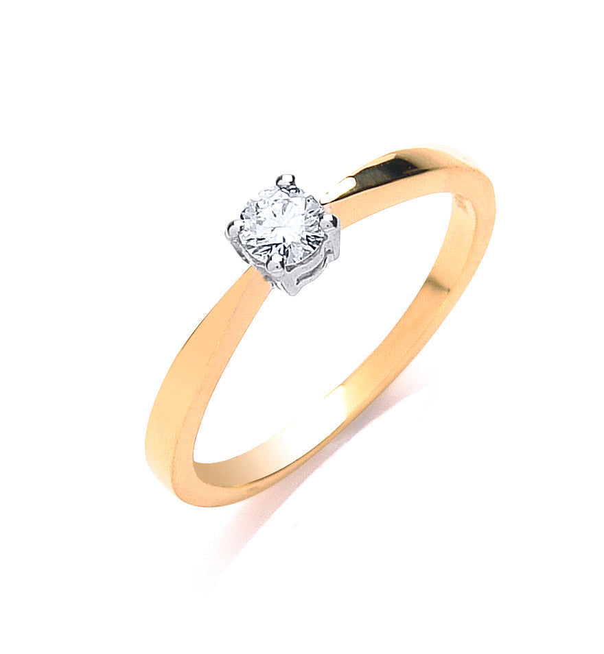 18ct Gold 0.20ct Diamond Engagement Ring