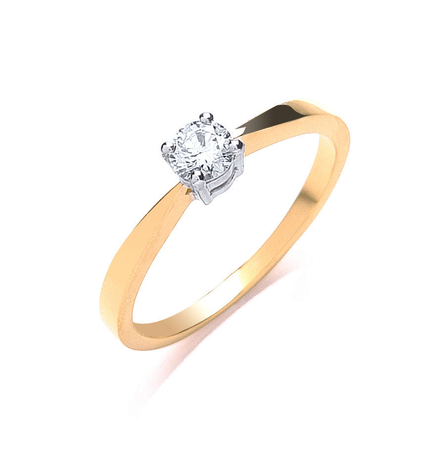 18ct Gold 0.25ct Diamond Engagement Ring