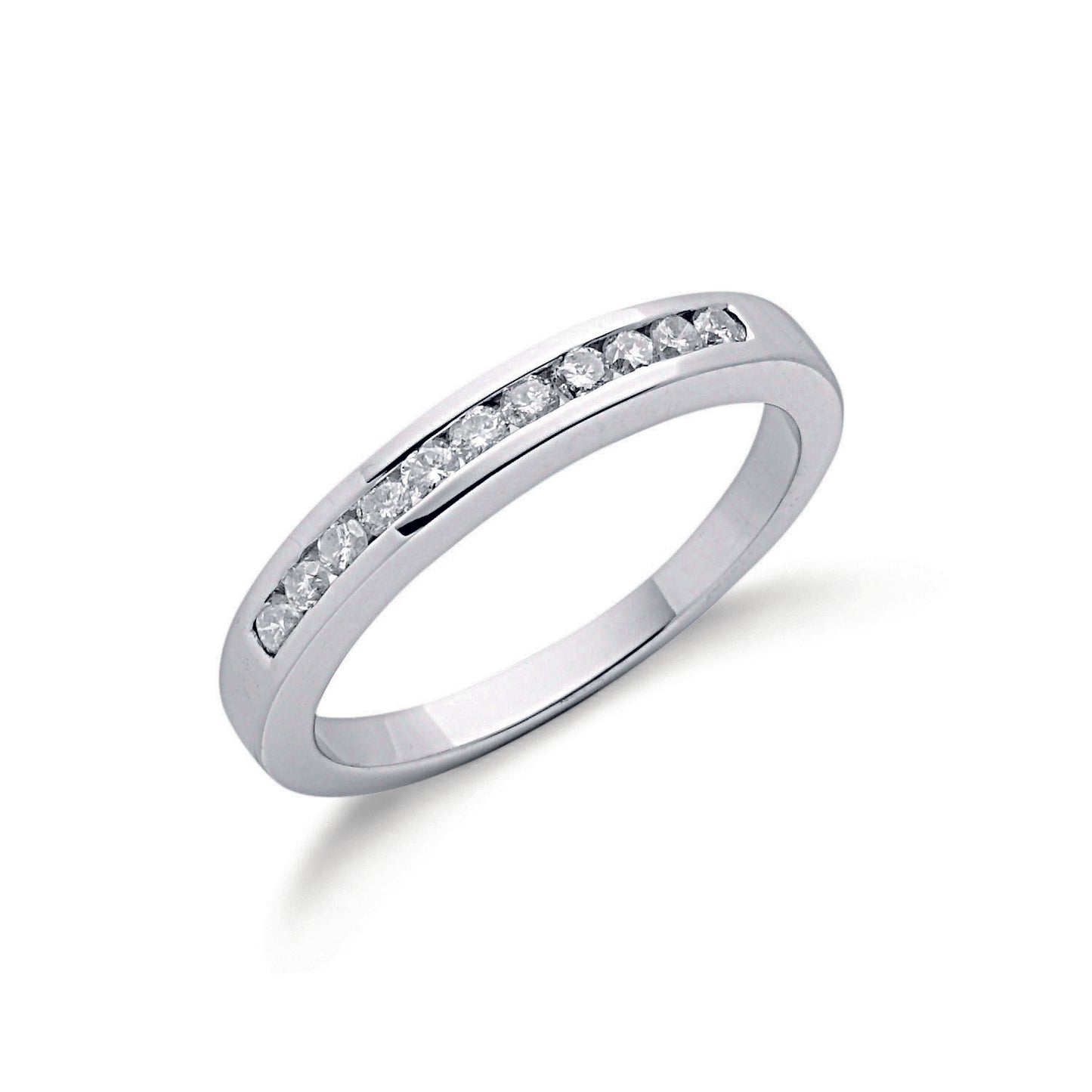 9ct White Gold 0.25ct White Diamond Eternity Ring