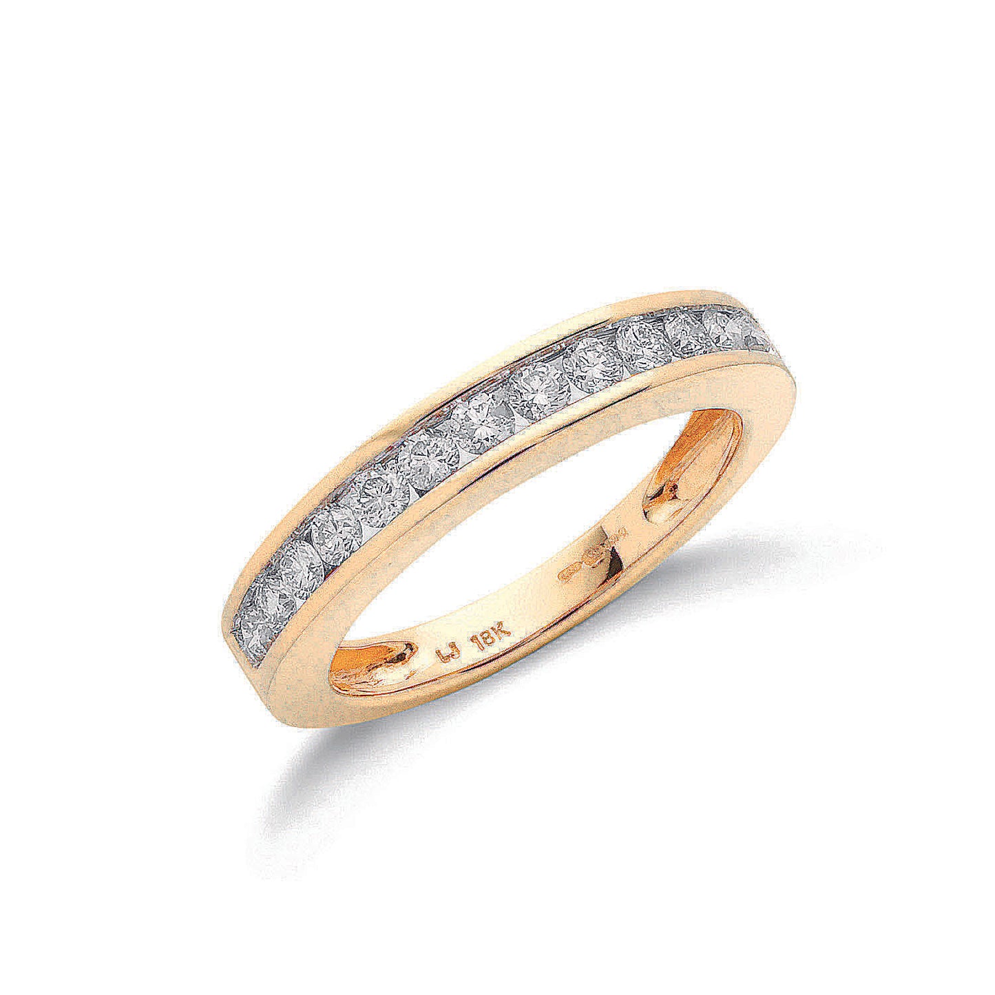 18ct Gold 0.50ct White Diamond Eternity Ring