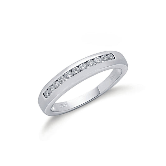 18ct White Gold 0.25ct White Diamond Eternity Ring