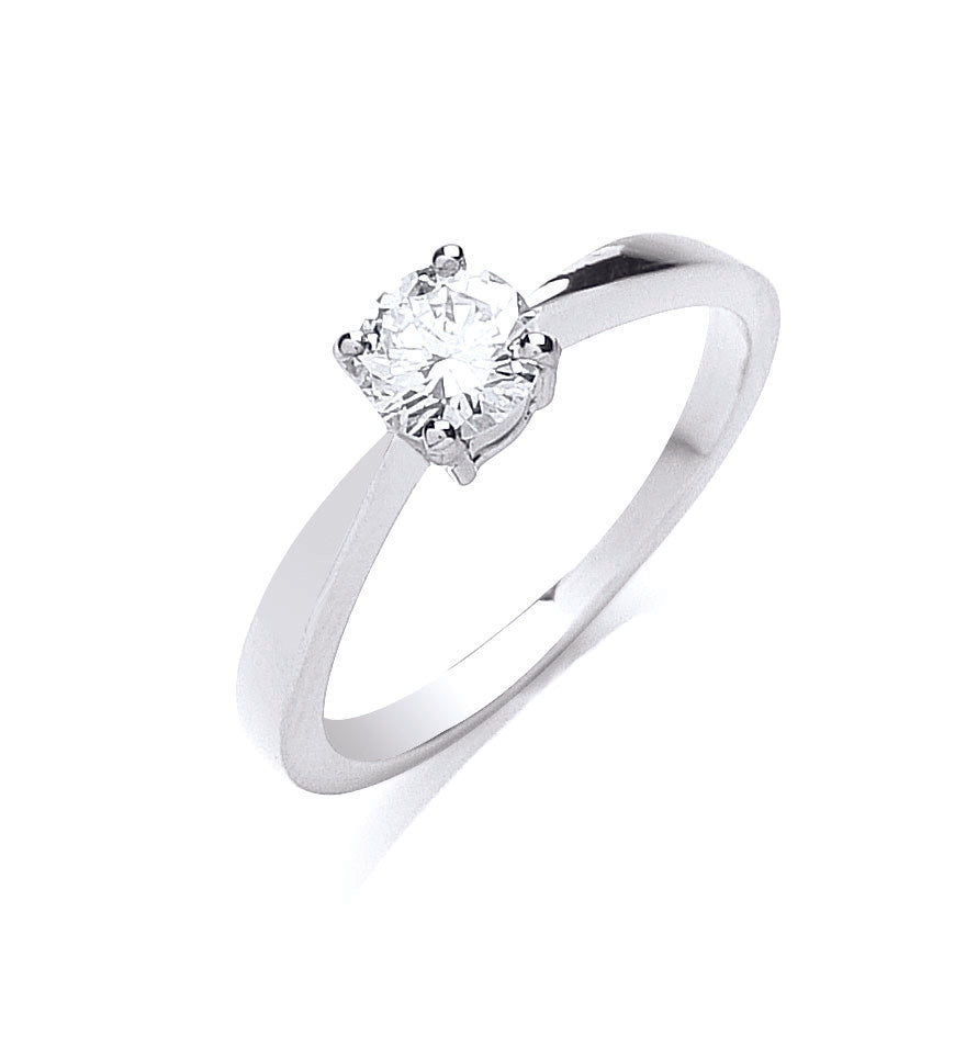 18ct White Gold 0.50ct Diamond Engagement Ring