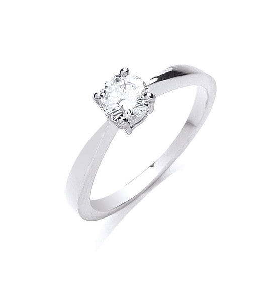 18ct White Gold 0.50ct Diamond Engagement Ring