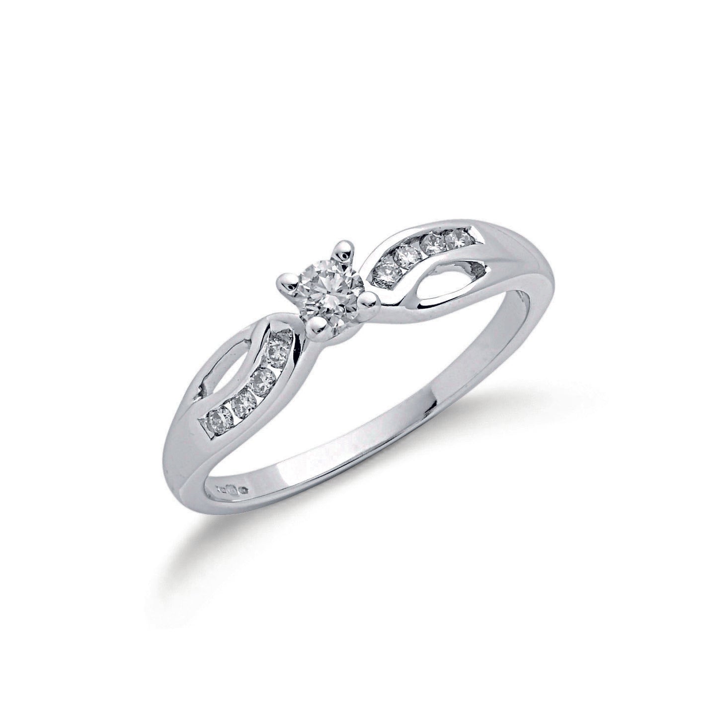 9ct White Gold 0.26ct Diamond Ring