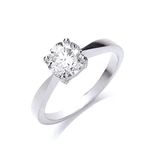 18ct White Gold 1.00ct Diamond Engagement Ring