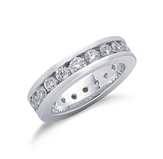 18ct White Gold 2.00ct Full Diamond Eternity Ring