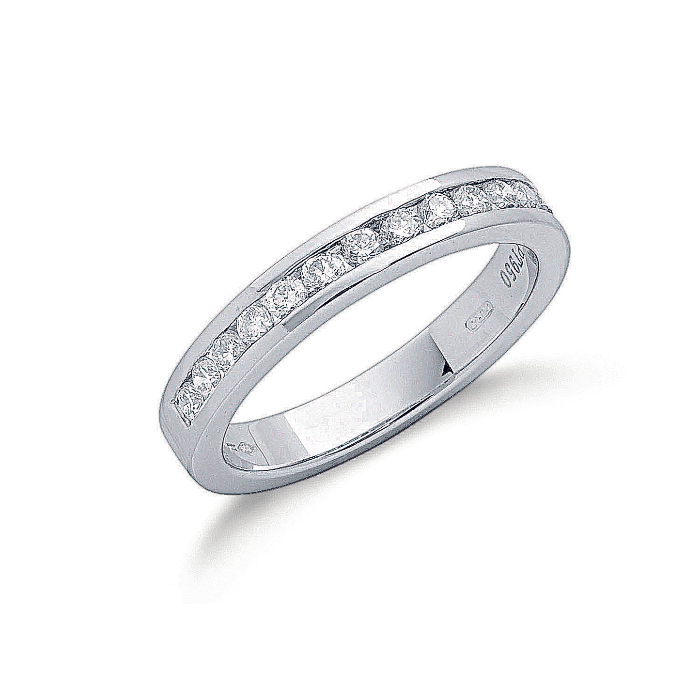 Platinum 0.50ct G/H-Vs Diamond Eternity Ring