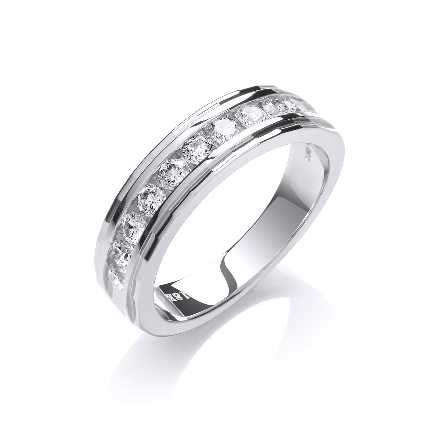 18ct White Gold 0.50ct White Diamond Eternity Ring