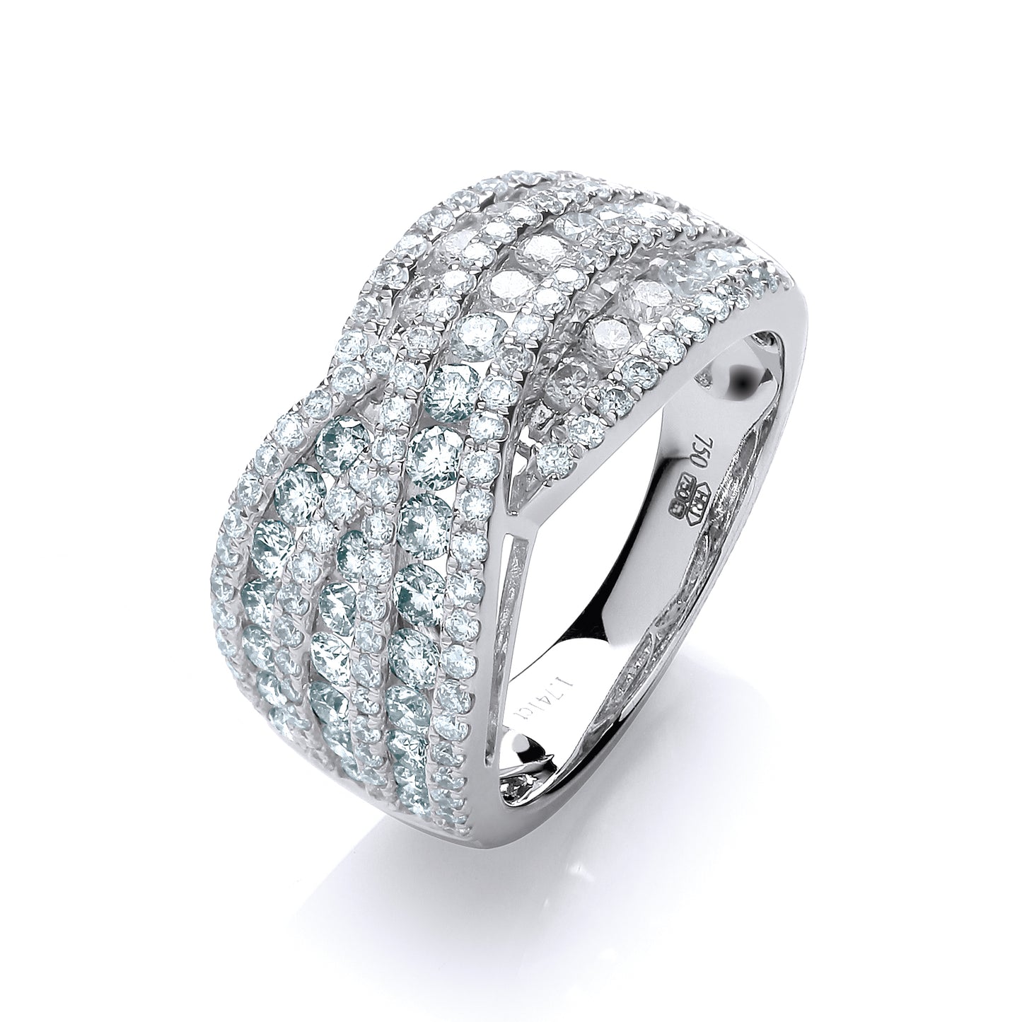 18ct White Gold D.1.75ct White Diamond Dress Ring