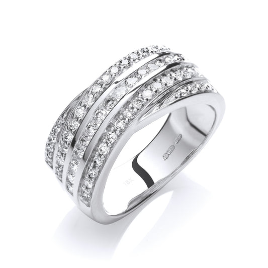 18ct White Gold 0.75ct White Diamond Ring