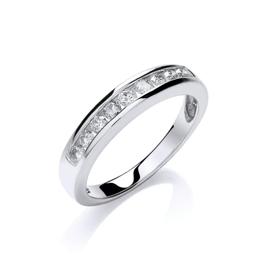 9ct White Gold 0.35ct Diamond Eternity Ring