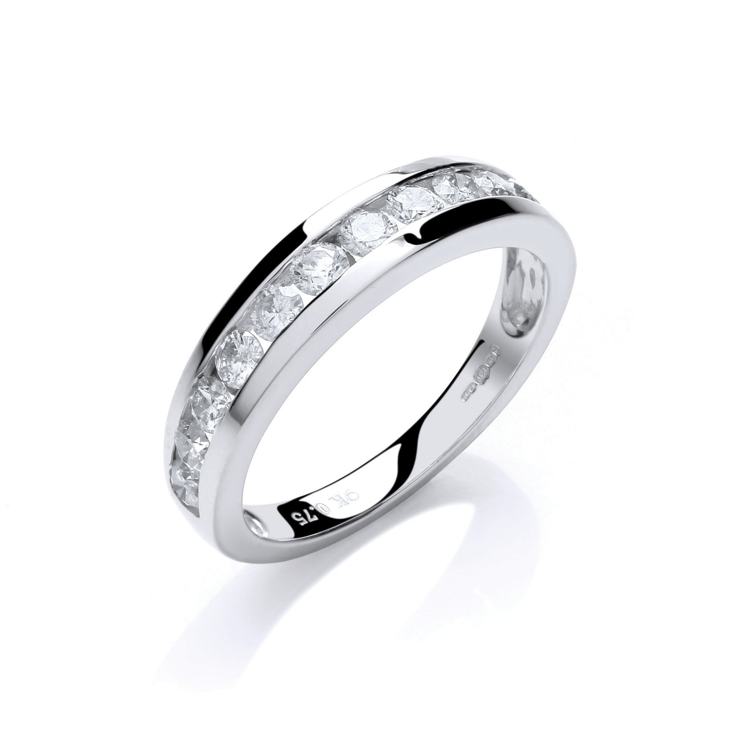 9ct White Gold 0.75ct Diamond Eternity Ring
