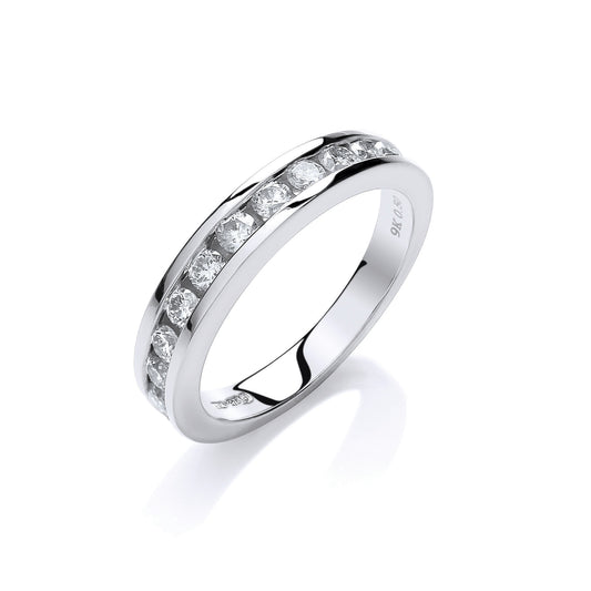 9ct White Gold 0.50ct Diamond Eternity Ring