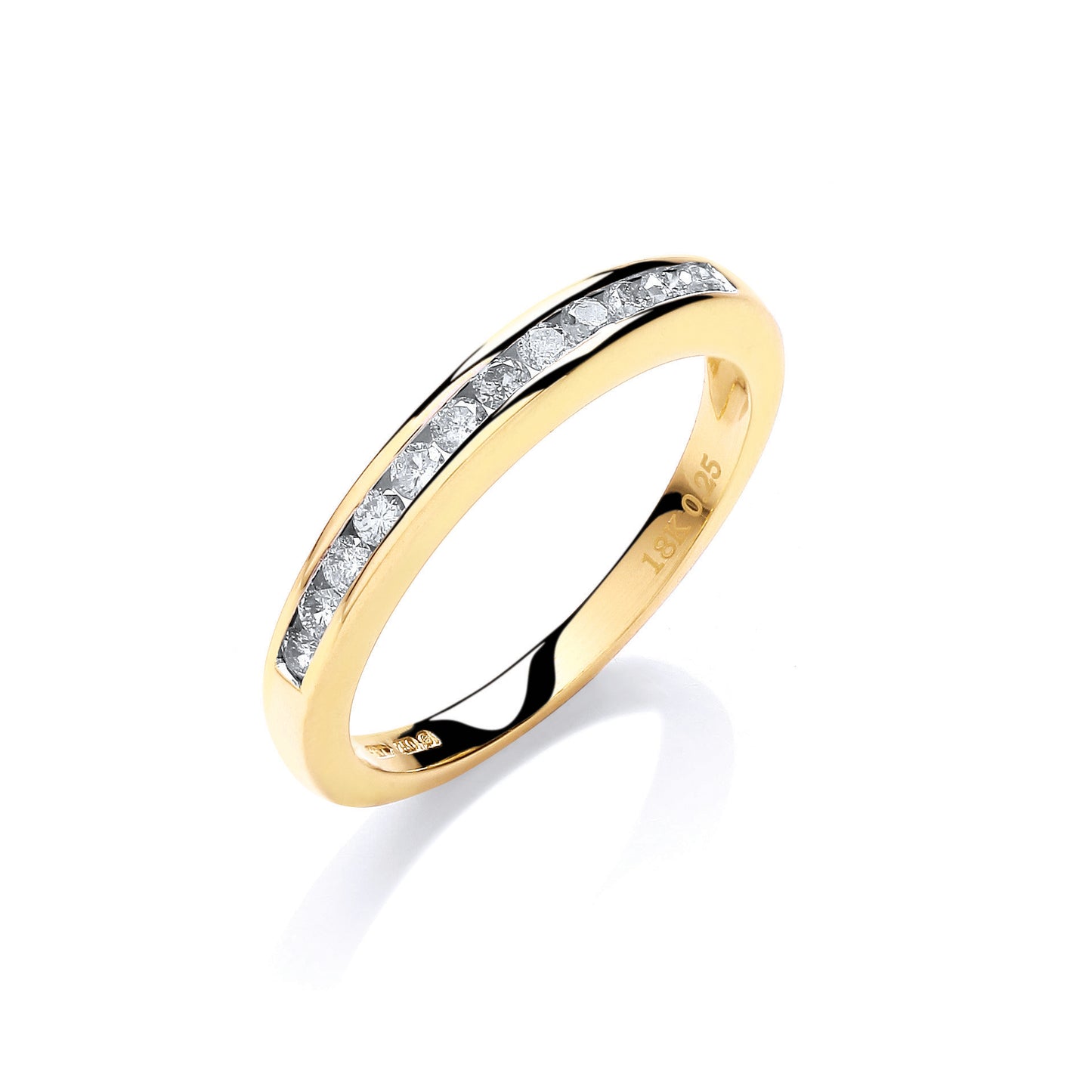 18ct Gold 0.25ct White Diamond Eternity Ring