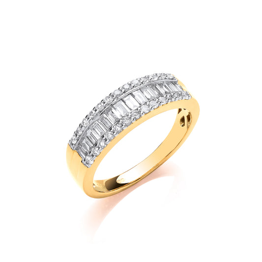 18ct Gold 0.55ct White Diamond Ring