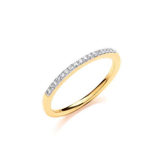 9ct Gold 0.10ct Eternity Ring