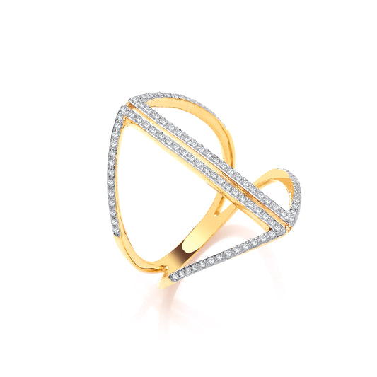 9ct Gold 0.20ct Dress Ring
