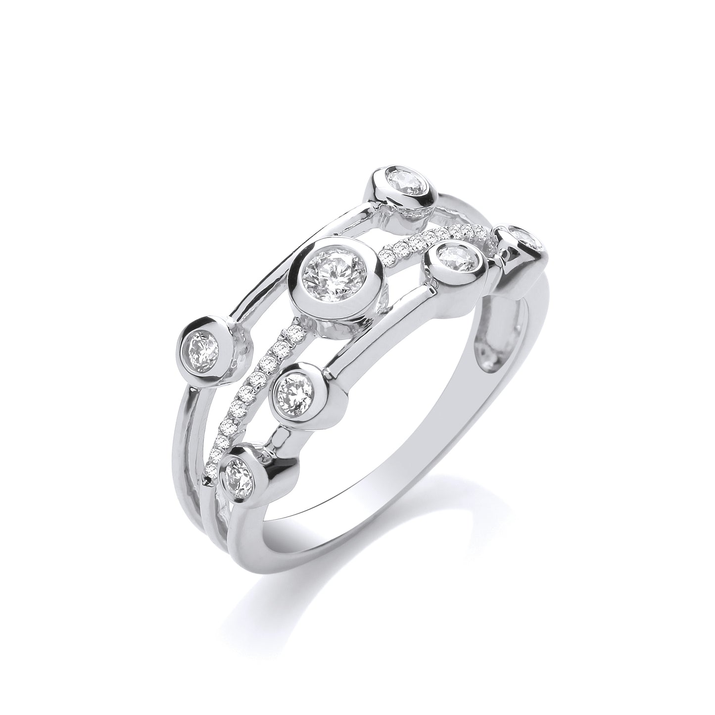 9ct White 0.33ct White Diamond Dress Ring