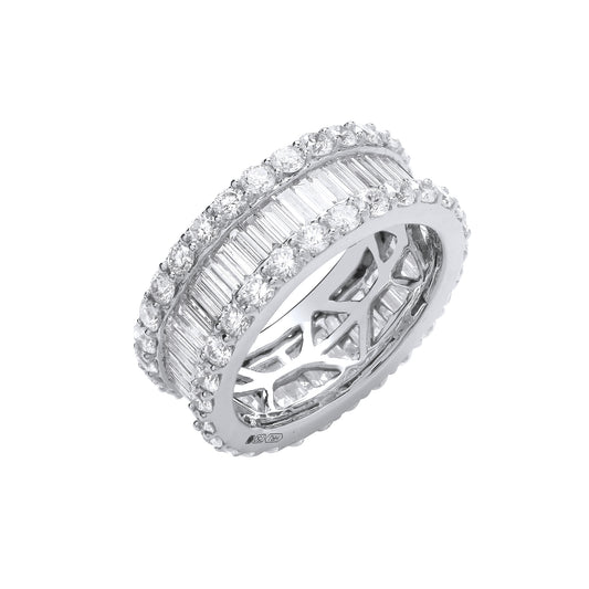 18ct White Gold 4.00ct White Full ET Diamond Ring