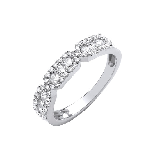 9ct White Gold 0.50ct Eternity Ring