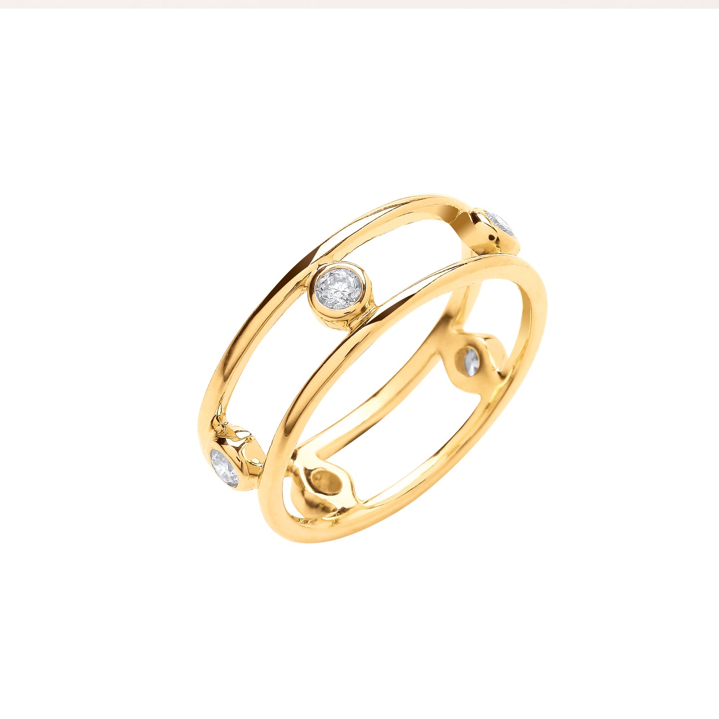 9ct Gold 0.25ct White Diamond Ring