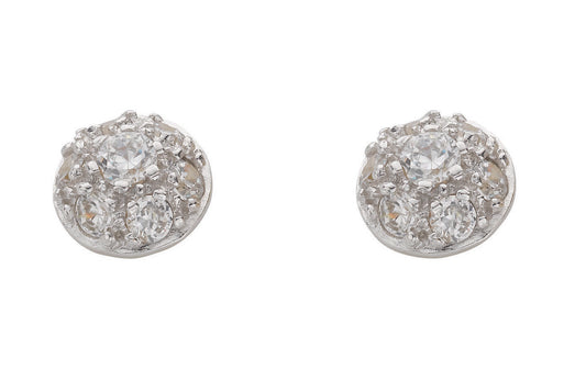 Gold Cz Stud Earrings