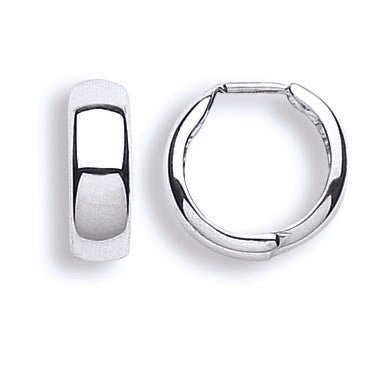 White Gold 16mm Hinged Huggies